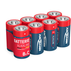 ANSMANN Piles Baby C 1,5V (lot de 8)