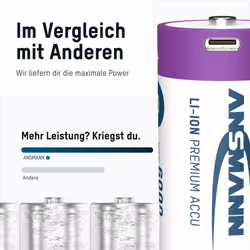 Ansmann 1314-0005 pile domestique Batterie rechargeable D Lithium-Ion (Li-Ion) - Vue supplémentaire 6