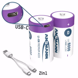 Ansmann 1314-0005 pile domestique Batterie rechargeable D Lithium-Ion (Li-Ion) - Vue supplémentaire 7