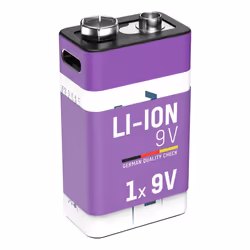Ansmann 1315-0005, Batterie rechargeable, 9V, Lithium-Ion (Li-Ion), 9 V, 1 pièce(s), 400 mAh