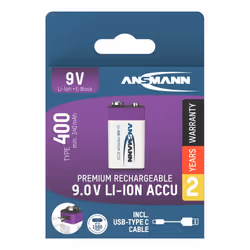 Ansmann 1315-0005 pile domestique Batterie rechargeable 9V Lithium-Ion (Li-Ion) - Vue supplémentaire 6