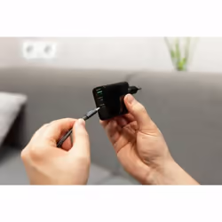 Ansmann HC365PD Universel Noir USB Charge rapide Intérieure