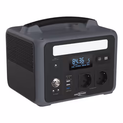 Ansmann PS600AC, Phosphate de fer lithié (LiFePo4), 50000 mAh, Secteur, CC, Solaire, 640 Wh, Quick Charge 3.0, 600 W