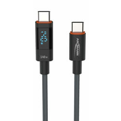 Ansmann 1700-0171 câble USB 2 m USB 2.0 USB C Anthracite