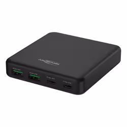 Ansmann DC465PD Ordinateur portable, Smartphone Noir Secteur Charge rapide Intérieure