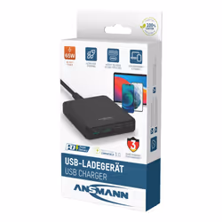 Ansmann DC465PD Ordinateur portable, Smartphone Noir Secteur Charge rapide Intérieure - Vue supplémentaire 8