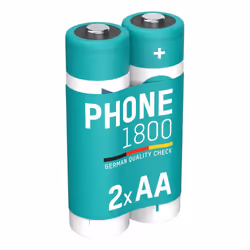 Ansmann 1312-0038, Batterie rechargeable, AA, Hybrides nickel-métal (NiMH), 1,2 V, 2 pièce(s), 1800 mAh
