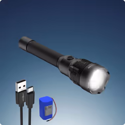 Rechargeable professional torch The high-performance T12000FR torch has been specially designed for demanding users and is th ...