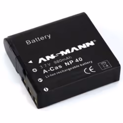 Ansmann A-Cas NP-40, 1200 mAh, 3,7 V, Lithium-Ion (Li-Ion)