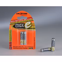 Ansmann 800 mAh - Micro / AAA / HR03, AAA, Hybrides nickel-métal (NiMH), 1,2 V, 800 mAh, 10.5 x 44.5