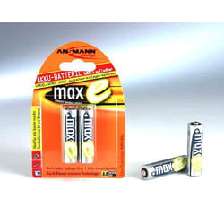 Ansmann Blister 2 X MAX-E Accu, AA, 2100mAh AA / HR6 Hybrides nickel-métal (NiMH)