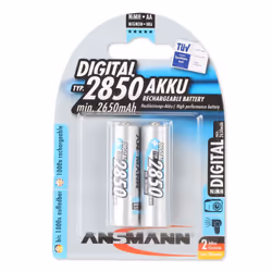Ansmann 5.0350.82, Batterie rechargeable, AA, Hybrides nickel-métal (NiMH), 1,2 V, 2 pièce(s), 2850 mAh