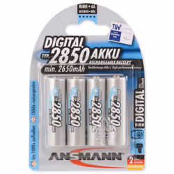Ansmann 5.0350.92, Batterie rechargeable, AA, Hybrides nickel-métal (NiMH), 1,2 V, 4 pièce(s), 2850 mAh
