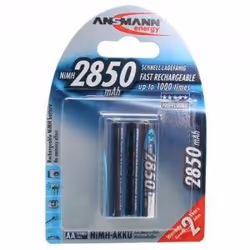 Ansmann 5035202, Batterie rechargeable, AA, Hybrides nickel-métal (NiMH), 1,2 V, 2 pièce(s), 2850 mAh