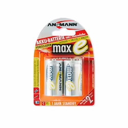 Ansmann 4500mAh maxE, C, Hybrides nickel-métal (NiMH), 1,2 V, 4500 mAh, 25,8 x 25,8 x 50 mm