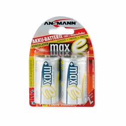 Ansmann 5035362, D, Hybrides nickel-métal (NiMH), 1,2 V, 8500 mAh, 33 x 33 x 61,5 mm