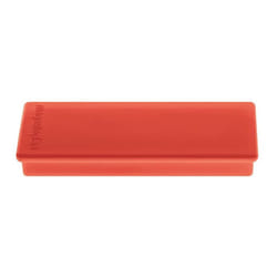 Magnetoplan - Aimant à angle droit l.55xP22xép.8 mm rouge