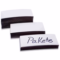 Etiquettes à aimant - MAGNETOPLAN - 20 x 100 x 06 mm - Blanc - 100 pièces - Colle 30 g/m2