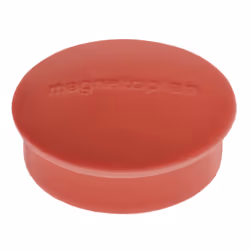 Magnetoplan 1664606, Aimant de tableau blanc, Rouge, 0,1 kg, 19 mm, 7 mm, 10 pièce(s)