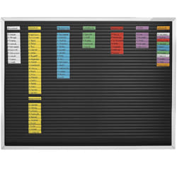 Planning à fiches, 61 rangées, l x h 800 x 774 mm - Magnetoplan