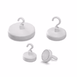 Magnetoplan 52636, Intérieure, Crochet universel, Blanc, aimant, 8 kg, 3,6 cm
