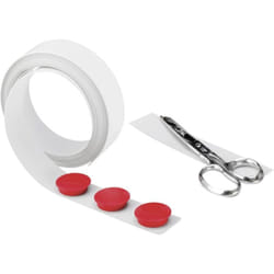 Magnetoplan - Bande métallique (l x l x h) 5 m x 35 mm x 0.3 mm blanc 5 m 5705105