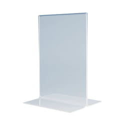 Présentoir de table, droit, polystyrène, h x l - Magnetoplan