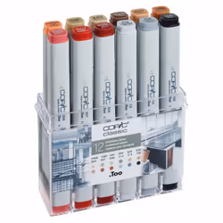 Copic Classic Architecture Colours marqueur 12 pièce(s) Pointe fine/biseautée Multicolore