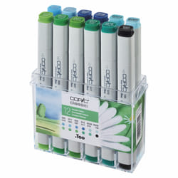 Copic Classic Envirnoment Colours marqueur 12 pièce(s) Pointe fine/biseautée Multicolore