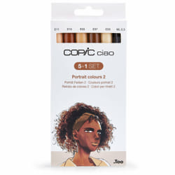 Copic Ciao 5+1 Set Portait Colours 2 marqueur 6 pièce(s) Pointe de ciseau à bois/brosse Multicolore