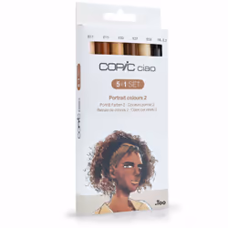 Copic Ciao 5+1 Set Portait Colours 2 marqueur 6 pièce(s) Pointe de ciseau à bois/brosse Multicolore