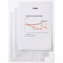 Rexel Chemise coin A4 transparente (10), A4, PVC, Transparent, 229 mm, 318 mm, 20 mm
