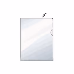 Rexel Chemise grainée A4, transparent (50), Transparent, 228 mm, 313 mm, 20 mm