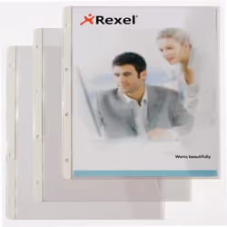 Rexel Chemises A4 avec rabat, coloris transparent (5)