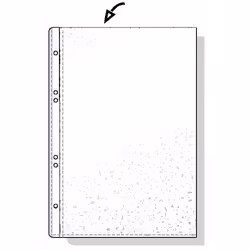 Rexel Pochette grainée A6 ouverture haut, transparent (50)
