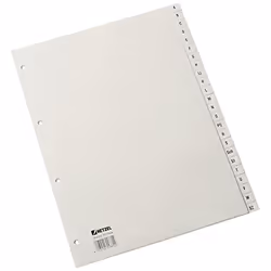 Rexel Intercalaires en Polypropylène Gris avec des Touches Alphabétiques, Onglet avec index alphabétique, Polypropylène (PP), ...