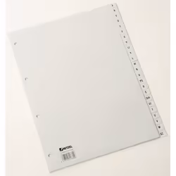 Rexel Intercalaires en Polypropylène Gris avec des Touches Alphabétiques