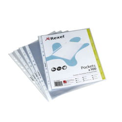 Rexel Pochette A4 ouverture haut transparente (100)