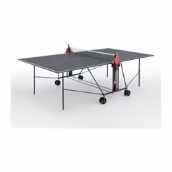 SPONETA Table de tennis de table compacte - Usage intérieur - Tubes ronds en acier laqué (25 mm de diametre) - Traitement ant ...