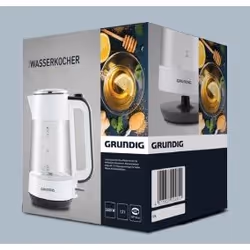 Grundig WK 5860 bouilloire 1,7 L 2400 W Noir, Blanc