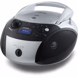 Grundig RCD 1500 BTS, 1,8 kg, Noir, Gris, Lecteur CD portable