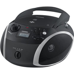 Grundig GRB 3000 BT Numérique 3 W FM Noir, Argent Lecture de MP3