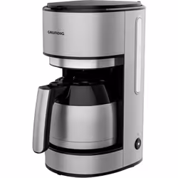 Grundig KM 5620T, Machine à café filtre, Café moulu, 1000 W, Noir, Acier inoxydable