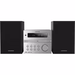 Grundig CMS 4200, Système micro audio domestique, Noir, Argent, Avant, 120 W, 2-voies, 65 dB