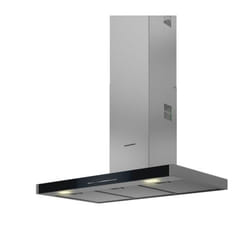 Grundig GDKP5464BBSC hotte Montée au mur Noir, Acier inoxydable 715 m³/h A