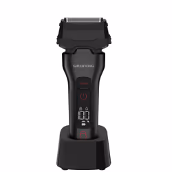 Grundig MS 9330, Rasoir à grille, Noir, Rouge, Batterie/USB, Batterie intégré, 90 min, 2 h