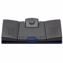 Grundig 540 USB, PC, Avec fil, Appuyez sur les boutons, Noir, Bleu