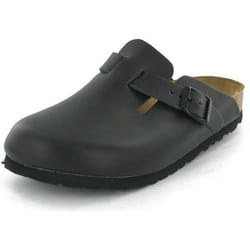 Mules Mixte Boston Lisse Etroite Cuir Noir