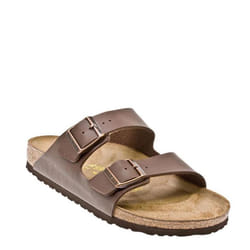 Tongs pour homme Birkenstock ARIZONA en daim synthétique et caoutchouc - Marron
