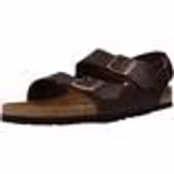 Sandales - BIRKENSTOCK - Milano Narrow - Homme - Marron - Boucle de serrage - Plat - Cuir